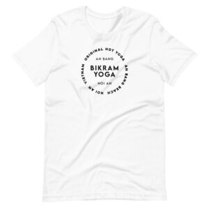 Bikram Yoga Hoi An – An Bang Beach Unisex White t-shirt