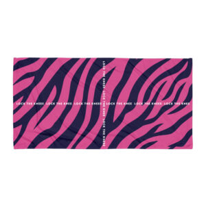 Two Feet in One Line Pink Towel