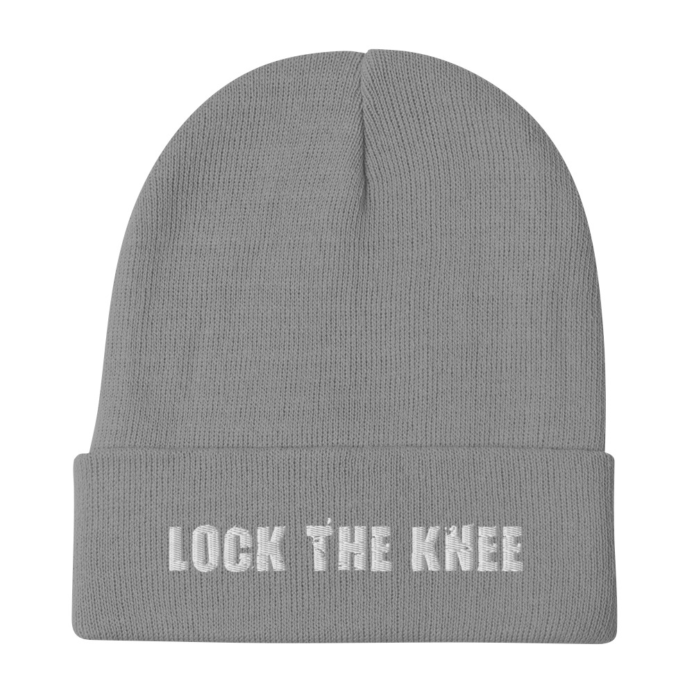 Lock The Knee Black Beanie - Image 4